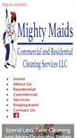 Mobile Screenshot of mightymaidscleaningservice.com