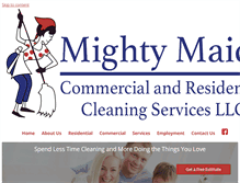 Tablet Screenshot of mightymaidscleaningservice.com